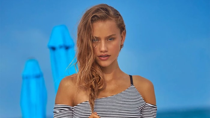 Chase Carter was photographed by Ben Watts in the Bahamas..